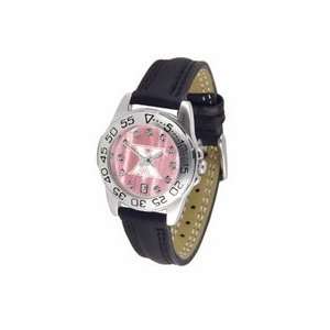 Xavier Musketeers Ladies Sport Watch with Leather Band and Mother of 