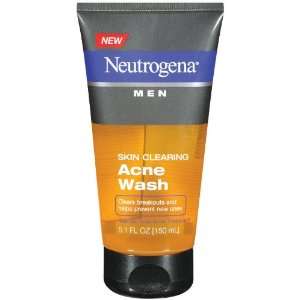  Neutrogena Mens Skin Clearing Acne Wash, 5.1 Ounce (Pack 