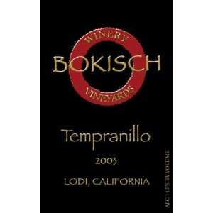  2009 Bokisch Vineyards Lodi Tempranillo 750ml Grocery 