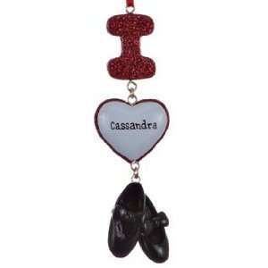  Personalized I Love Tap Christmas Ornament