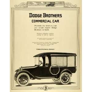  1918 Ad Dodge Brothers Commercial Antique Car Detroit 