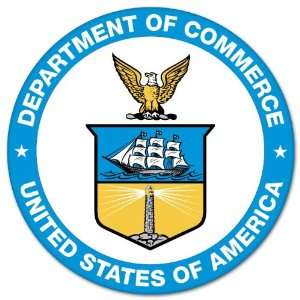  US Department of Commerce seal bumper sticker 4 x 4 