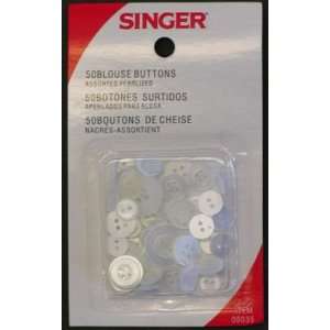  Singer Blouse Buttons, 50 pk   Case of 24 