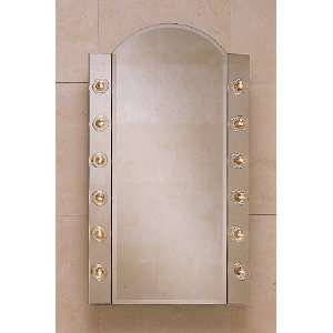   Single Door Mirrored Medicine Cabinet with Arched Top PLM2434BBA Home