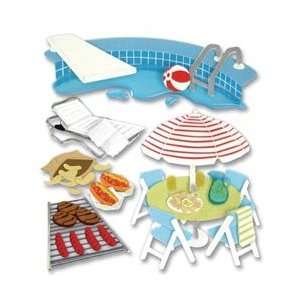   Stickers Pool Party SPJB 415; 3 Items/Order Arts, Crafts & Sewing
