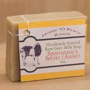  Handmade 100% Raw Goat Milk Sporstmans Secret Soap (4oz 