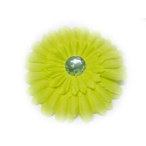 Yellow 4 Large Gerbera Daisy Flower Hair Clip Hair Accessories For 