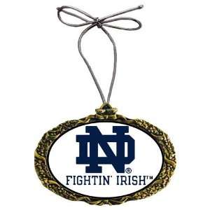  Irish NCAA Gold Classic Logo Holiday Ornament