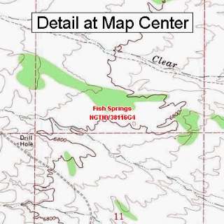   Topographic Quadrangle Map   Fish Springs, Nevada (Folded/Waterproof