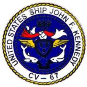  U.S. Navy USS Kennedy CV 67 Emblem Pin 1 Arts, Crafts 