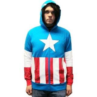  Captain America Fleece Letterman Jacket Clothing