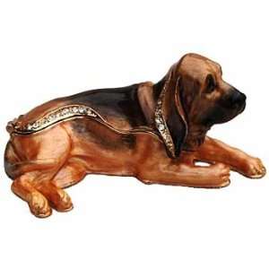  Bejeweled Bloodhound Trinket Box