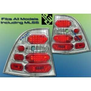 Mercedes ML Led Tail Lights Crystal Clear Altezza LED Taillights 1998 