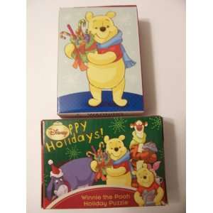  Disney Winnie the Pooh Double Sided Holiday Puzzle ~ Sweet 