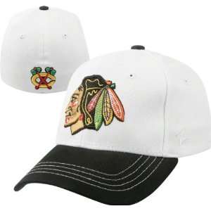    Chicago Blackhawks White Z20 Flex Fit Hat