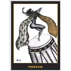 Freedom by Answerd Stewart   4 x 2 7/8 inches   Magnet  