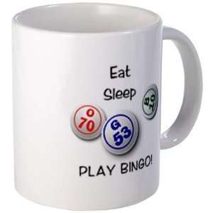  Creative Clam Eat Sleep Play Bingo Fan 11oz Ceramic Coffee 