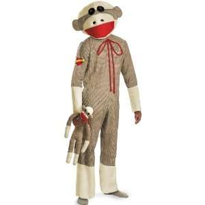 Lets Party By Disguise Inc Sock Monkey Adult Costume / Brown   Size X 