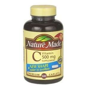  Nature Made  Vitamin C 500mg Supplement, 500 Caplets 
