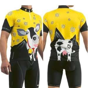   Short Sleeve Cycling Jersey   Yellow   90.121.3
