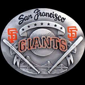  San Francisco Giants Pewter Belt Buckle   MLB Baseball Fan 