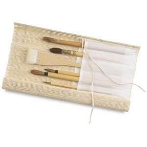   Bamboo Brush Roll up   Bamboo Brush Roll up Arts, Crafts & Sewing