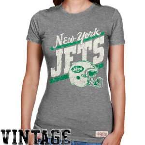 NFL Mitchell & Ness New York Jets Ladies Vintage Graphic Premium T 