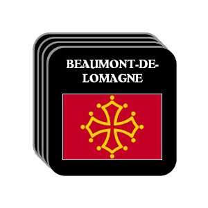 Midi Pyrenees   BEAUMONT DE LOMAGNE Set of 4 Mini Mousepad Coasters