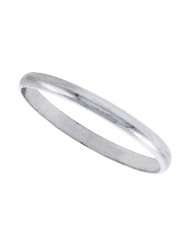 Sterling Silver 2 mm Thin High Dome Wedding Band Toe Ring Thumb Ring 