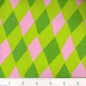  45 Wide Janes Floral Fantasy Diamonds Lime/Pink/Green 