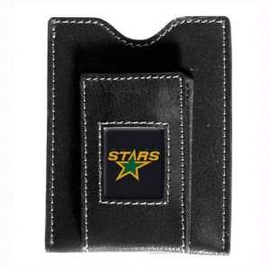 Dallas Stars Black Leather Money Clip & Card Case  Sports 