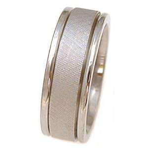 Titanium Ring Flat Knurled Finish Rounded Edges. Ring #12 Provide Size 