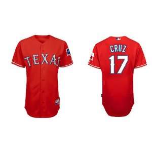 Kids Texas Rangers #17 Nelson Cruz Red 2011 MLB Authentic Kid Jerseys 