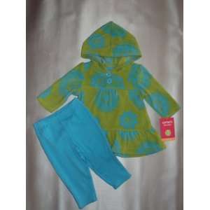   Hooded Top and Legging Pant Set Blue/Green 18 Months Baby