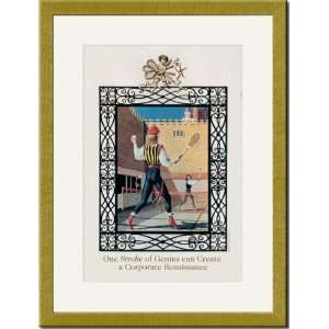  Gold Framed/Matted Print 17x23, Stroke of Genius