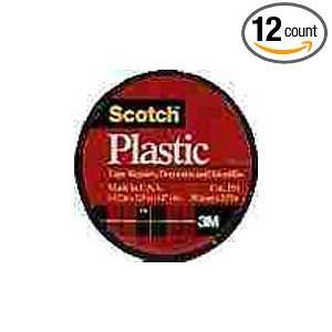 12 each Scotch Color Plastic Tape (190RED)  Industrial 