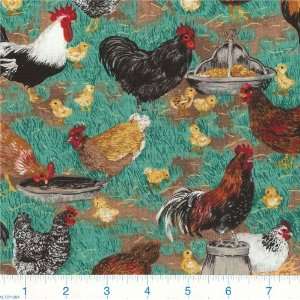  45 Wide Yard Birds Fabric By The Yard Arts, Crafts 
