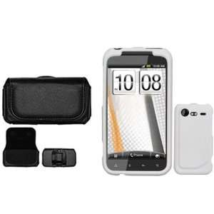  HTC Incredible 2 6350 Combo Rubber White Protective Case 