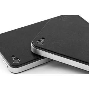  ZAGG LEATHERskin for iPhone 4 Black Plain   1 Pack 