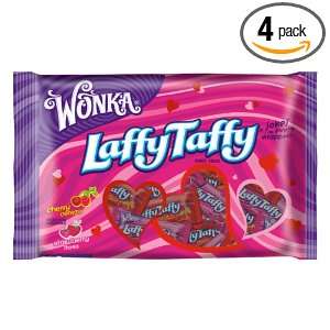 Wonka Laffy Taffy Valentines Day Treat Bag, 18.7 Ounce Bags (Pack of 4 