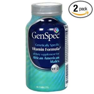   African American Male, 90 Tablets (Pack of 2)