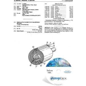   CD for OSICLLATING ELEMENTS IN PARAMETRON DEVICES 