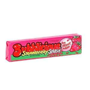 Bubblicious Bubble Gum, Strawberry Splash, 5 Piece Packs (Pack of 36 