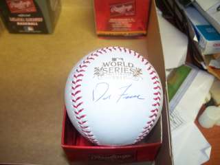   STL Cardinals Signed Rawlings World Series 2011 Baseball COA  