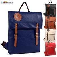 Women Mens Faux Leather Backpacks