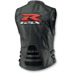 Icon Leather Bombshell GSXR Vest , Gender Womens, Color Black, Size 