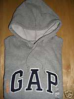 NWT Mens GAP Gray Logo Hoodie Sweatshirt S Small  