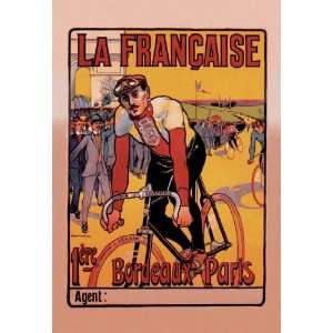  Francaise Bordeaux Paris Bicycle Race 20X30 Poster Paper 