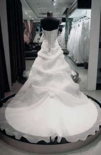2012 Beautiful White/Ivory Wedding Dress Bride Gown Stock Size6/8/10 