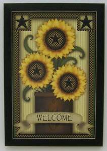 Sunflowers Art Barn Star Framed Country Pictures  